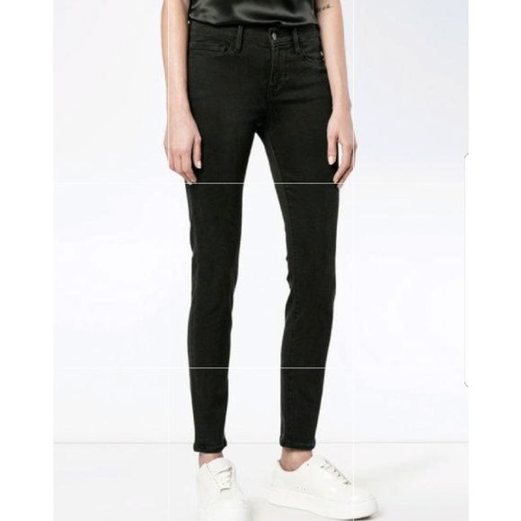 Frame Denim Denim - FRAME Denim Faded Black Le Skinny De Jeanne Jean Sz 26